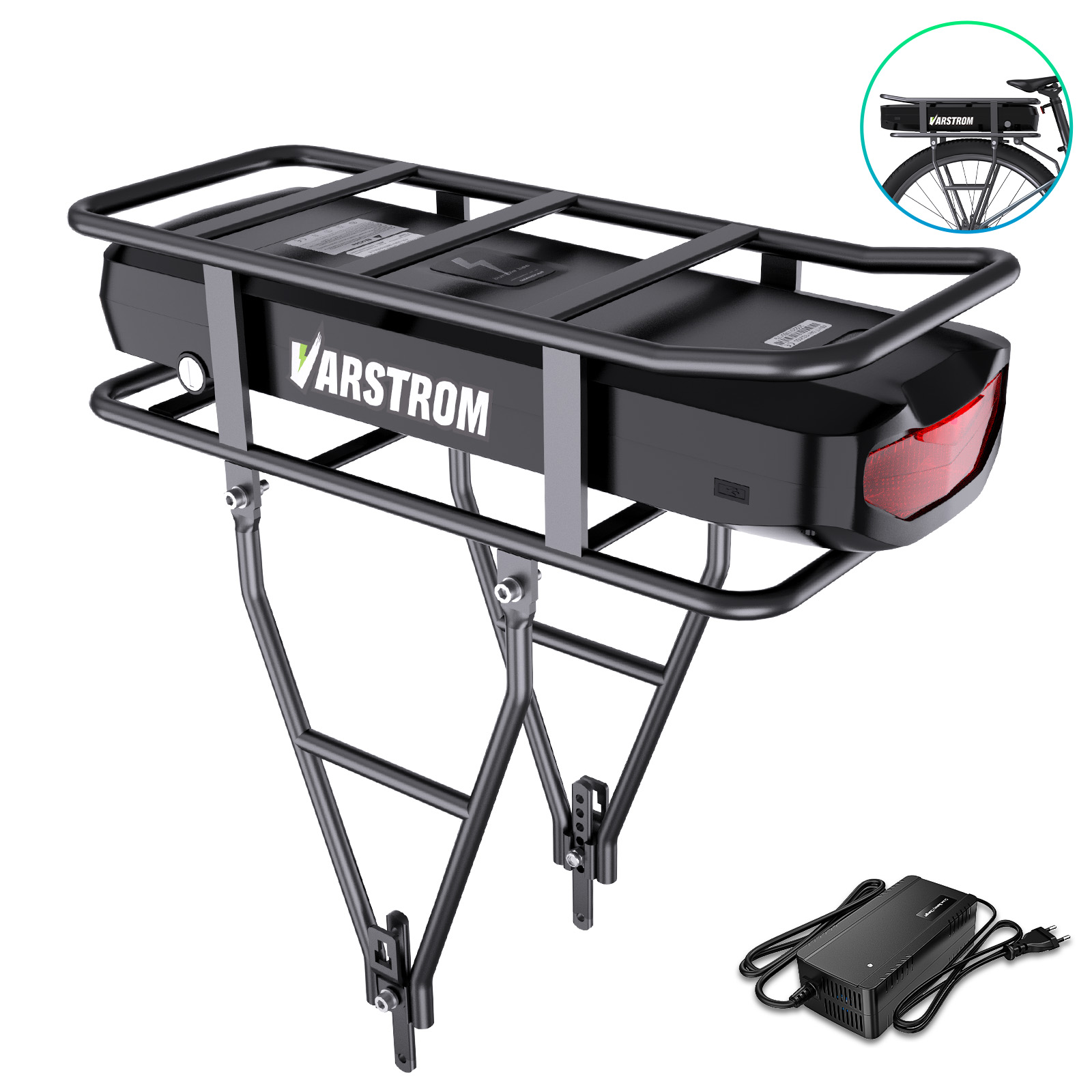 Ebike Battery 48V 20Ah Hailong - 電動自転車ラックバッテリー 52V 48V 36V 20.8Ah 18.2Ah
