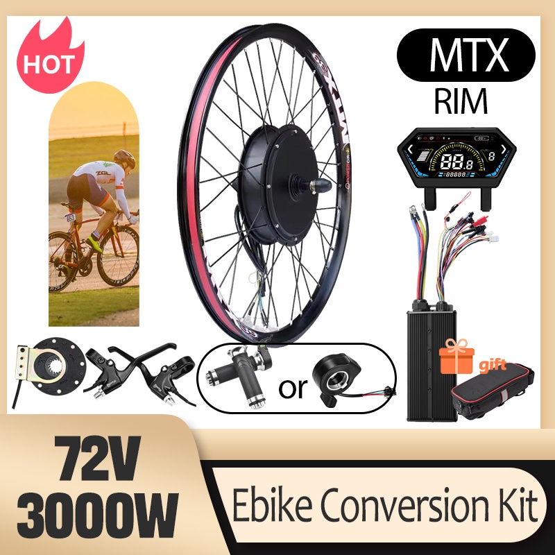 3000W MTX39 Eバイク変換キット 72Vブラシレス - Ebike Conversion Kit 72V 3000W のレビューと価格