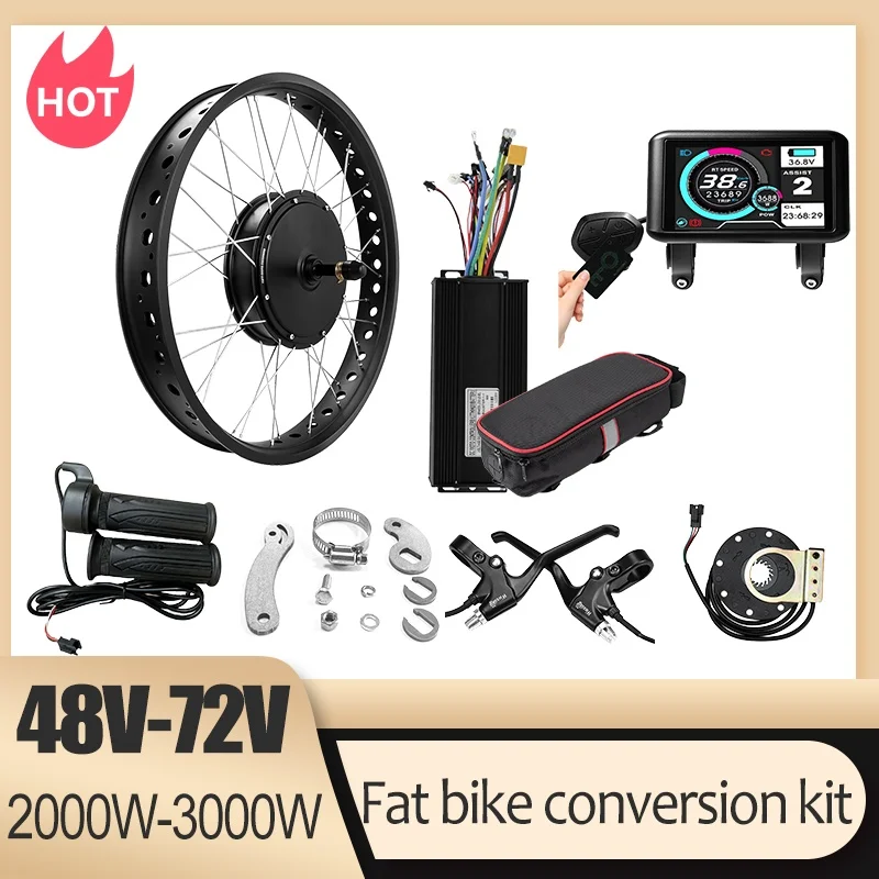 72V 3000W スノーバイク変換キット、20インチ/26 - Ebike Conversion Kit 72V 3000W のレビューと価格
